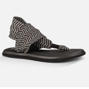 Sanuk Yoga Sling Congo sandals Sz 8 Comfy Hippie Granola Bohemian Walking